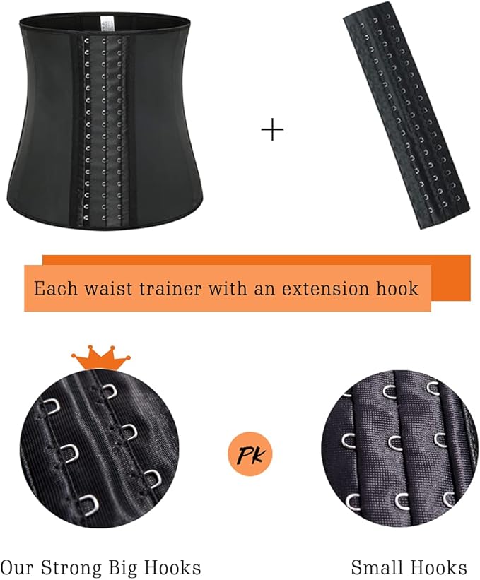 GainKee 100% Latex Men Waist Trainer Corsets With Steel Bone Sweat Belt Sauna Suit For Fitness Body Shaper