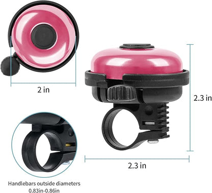 Classic Bike Bell, Aluminum Bicycle Bell, Loud Crisp Clear Sound Bicycle Bike Bell for Adults Kids