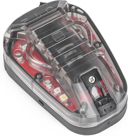 NOBUHIRO Tactical Helmet Signal Light Optional 4 Modes with Visible LED + IR Constant-on/Strobe, Waterproof Ladybird Survival Identification Lamp for Outdoor Sports