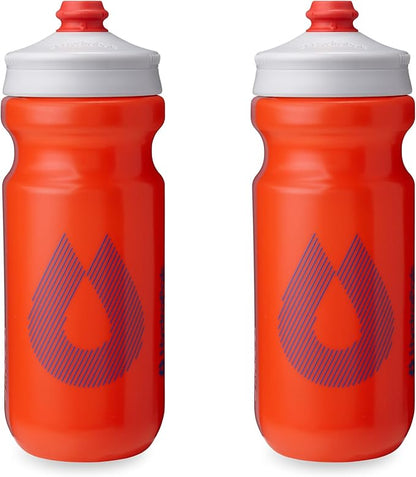 HydraPak Breakaway Surge Lightweight Bike Water Bottle 2-Pack (20oz, 25oz, 30oz) - High Flow, Cycling & Sports Squeeze Bottle