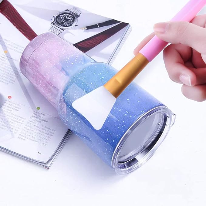 FEPITO Silicone Stir Sticks Kit Includes 9 Pcs Silicone Stir Sticks 4 Pcs Silicone Epoxy Brushes 2 Pcs Silicone Spatula for Mixing Resin, Paint, Epoxy, DIY Crafts