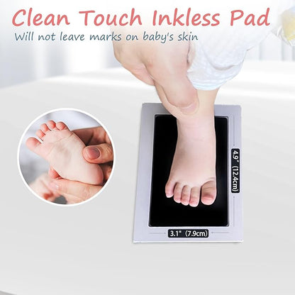 Inkless Baby Hand and Footprint Kit,Clean Touch Ink Pad for Baby Footprint Kit,No Mess Dog Paw Print Kit,DIY Footprint Ink for Baby Keepsake Gifts for Boys and Girls