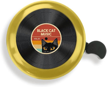 WIRESTER Gold Aluminum Round Bike Bell, Classic Ring Bicycle Bell, Bike Accessories Bell Ring for Adults Kids Girls Boys