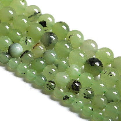 4MM 86PCS Natural Stone Prehnite Jade Loose Beads for Jewelry Making DIY Bracelet Necklace
