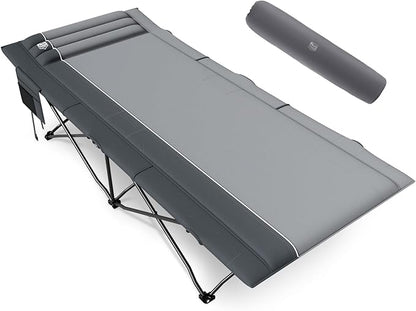 Timber Ridge Extra Wide Heavy Duty Camping Cot for Adult, Easy Set Up Oversized Sleeping Cot with Carry Bag for Camping, Travel and Outdoors, Support up to 450lbs