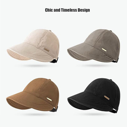 huablo]UPF 50+Womens Sun Hat UV Protection Hiking Fishing Hats Wide Brim Hat Adjustable Ponytail Packable Sun Cap