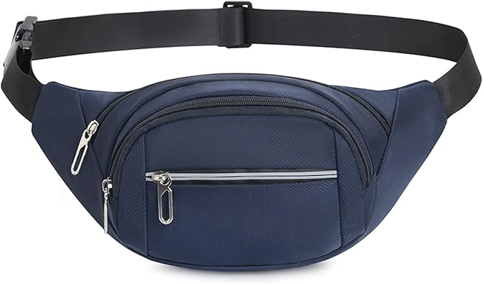 DAITET Crossbody Fanny Pack for Men&Women,Large Waist Bag & Hip Bum Bag with Adjustable Strap for Outdoors Workout Traveling Casual Running Hiking Cycling