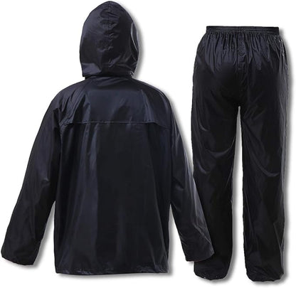 RainRider Rain Jacket Pants Suits for Men Women Waterproof Lightweight Rain Gear Workwear