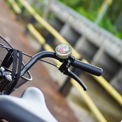 WIRESTER Silver Aluminum Round Bike Bell, Classic Ring Bicycle Bell, Bike Accessories Bell Ring for Adults Kids Girls Boys