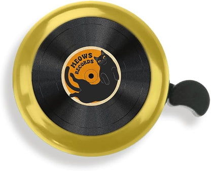 WIRESTER Gold Aluminum Round Bike Bell, Classic Ring Bicycle Bell, Bike Accessories Bell Ring for Adults Kids Girls Boys