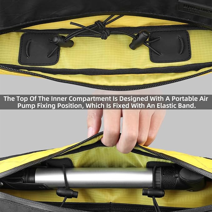 Rhinowalk Bicycle Front Frame Bag Bike Under Top Tube Triangle Bag Lightweight 1.7L Cycling Accessories Nylon Pack Pouch for Mountain Road Bike