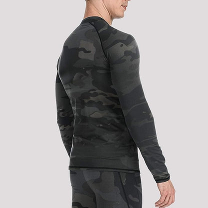 Thermal Underwear for Men, Winter Gear Long Johns Base Layer Top and Bottom Set for Skiing Running