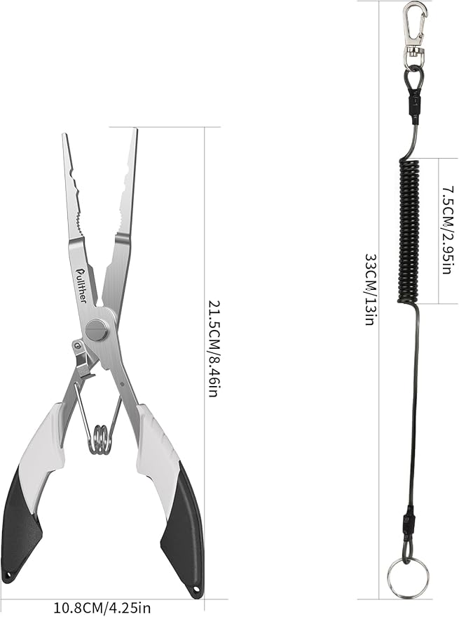 Fishing Gear,Hook Remover Fishing Pliers,Stainless Steel Fishing Tools,Multitool for Saltwater Freshwater