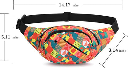 DAITET Crossbody Fanny Pack for Men&Women,Large Waist Bag & Hip Bum Bag with Adjustable Strap for Outdoors Workout Traveling Casual Running Hiking Cycling