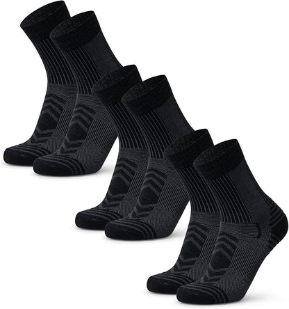 DANISH ENDURANCE Hiking Socks, Lightweight, Merino Wool Socks for Men & Women, Moisture Wicking & Thermal, 1 or 5 Pack