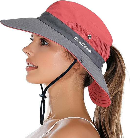 PFFY Sun Bucket Hats for Women Men UV Protection Wide Brim Fishing Hat Beach Outdoor Essentials