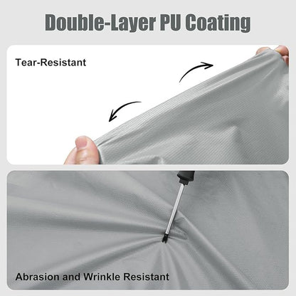 Andake Waterproof Rain Poncho for Adults Unisex,230T Ripstop Polyester,Raincoat Gear with Transparent Viewing Window Outdoors