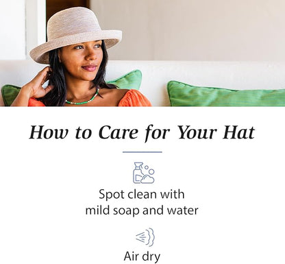 Wallaroo Women’s Victoria Sun Hat – Packable Design | Petite or Medium | Parties, Beach and Outdoor Events