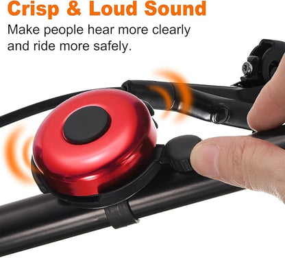 HARFINGTON Bike Bell Aluminum Classic Bicycle Bells with Loud Crisp Clear Sound Bike Ring Bell Bike Accessories for Adults Children Road Mountain Bike