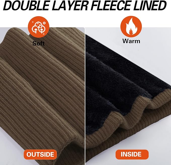 Neck Warmer for men,Winter Neck Gaiters Face Scarf Women Windproof Warm Fleece Scarves Gaiter for Cold Weather