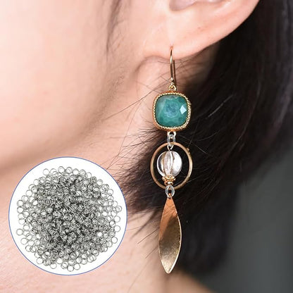 Jewelry Pliers and Split Jump Rings Kit lyfLux 500 PCS 6 mm Metal Split Jump Rings Double Loops with Jump Ring Opening Pliers for Jewelry Beading Repair Making Supplies