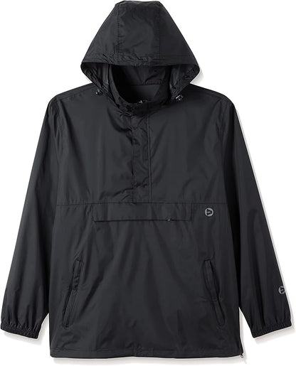 Outdoor Ventures Men's Rain Jacket Waterproof Lightweight Packable Rain Pullover for Hiking Golf Running