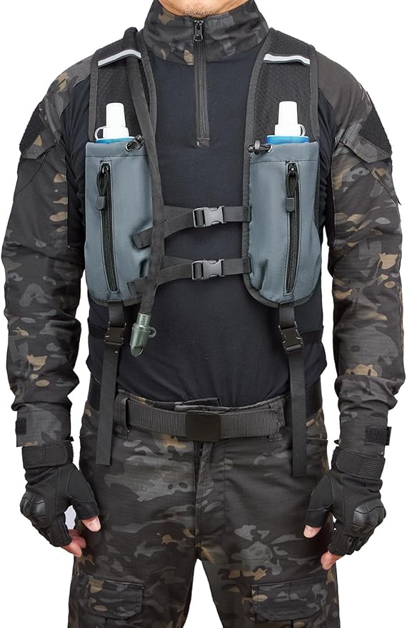 ATBP Insulated Hydration Pack Hiking Water Backpack Running Vest with 3L TPU Bladder Bag for Marathon Cycling Men