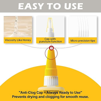 Stone Super Glue Liquid, Clear Instant Cyanoacrylate Adhesive for Stone, All Purpose CA Glue for Shoe Ceramic Repair Plastic Leather Glass Wood Metal Pottery Aquarium Porcelain Fletching Waterproof