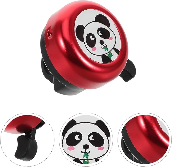 Zerodeko Cute Cartoon Animal Bicycle Bell Loud Sound Fit Handlebar Bell for Boys Cycling Scooter Accessories Easy Installation Safety Horn
