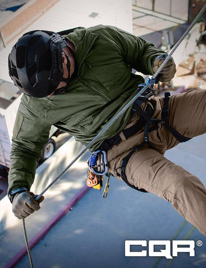 CQR Men's Lightweight Insulated Jacket, Windproof Packable Water Resistant Warm Active Coat for Hiking Work Outdoor Tactical