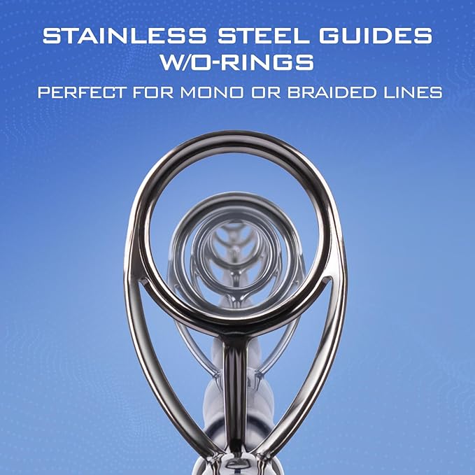 KastKing Centron Fishing Rod and Reel Combo, Spinning & Baitcasting Combos, IM6 Graphite 2Pc Blanks, Stainless Steel Guides with Ceramic Rings, Contoured EVA Handles & Fighting Butt