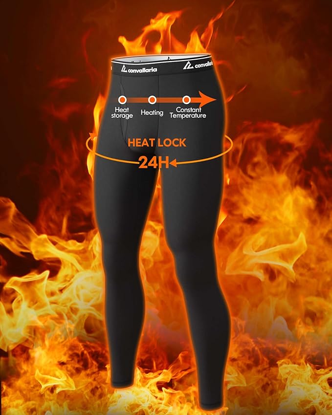 Men's Thermal Pants Fleece Lined Long Johns Compression Bottom Athletic Base Layer Cold Weather Gear 1 2 4 Pcs