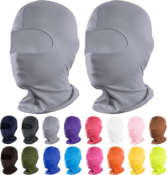 Pukavt 2 Pack 3 Hole Winter Knitted Mask, Full Face Cover Ski Mask Warm Balaclava for Skiing, Motorcycle, Snowboard