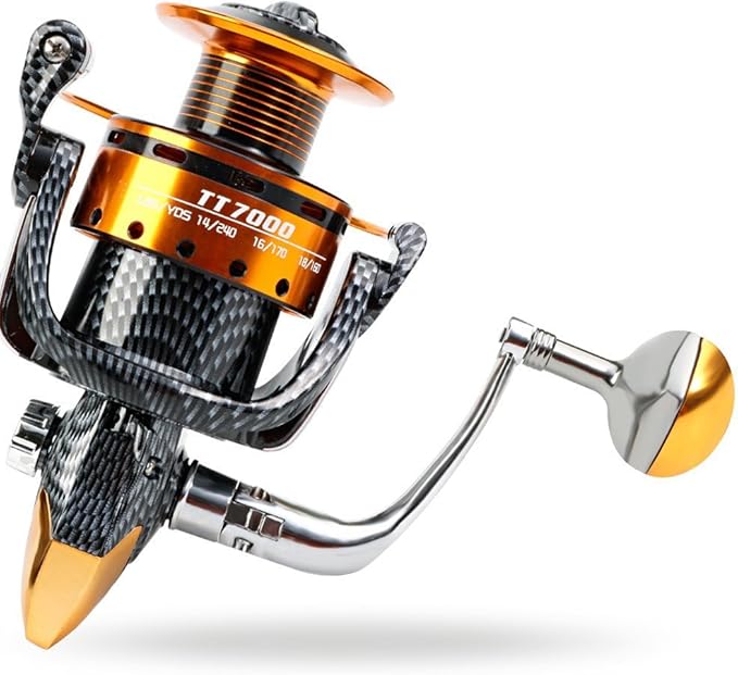 Fishing Reels- 12+1 BB, Light and Smooth Spinning Reels, Powerful Carbon Fiber Drag, Saltwater and Freshwater Fishing