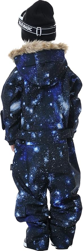 Kids Girls Boys Waterproof Colorful One Piece Snowsuits Coveralls Ski Suits Jackets Winter Jumpsuits