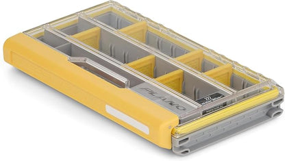 Plano EDGE 3500 Premium Tackle Storage with Rustrictor Rust-Resistant Technology, Gray and Yellow, Waterproof Terminal Tackle Box Organization, Small