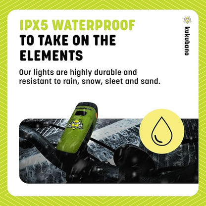 LED Bike Light Set, USB Rechargeable Headlight and Taillight, Waterproof for E-Bikes, Scooters, and Mountain Bikes