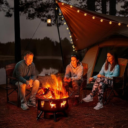 TIMBER RIDGE Heated Aluminum Oversized Camping Chair, Lightweight Portable Directors Chair with Side Table Detachable Side Pocket for Outdoor Camping, Lawn, Picnic, Support 400lbs Gray