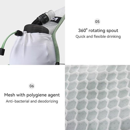 KAILAS FUGA AIR 8 Ⅳ Running Hydration Vest Hydration Pack Lightweight with Two TPU Water Bladders for Women Men Trail Cycling Hiking