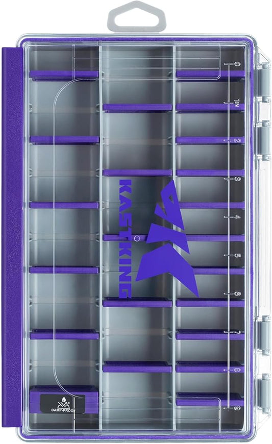 KastKing HyperSeal Waterproof Tackle Box — Royale Family Edition, Waterproof 3600 and 3700 Tackle Trays, Fishing Tackle Box Organizer with Removable Dividers