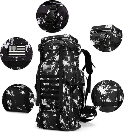 Hiking Backpack for Men 70L/100L Camping Backpack Military Rucksack Molle 3 Days Assault Pack for Climbing