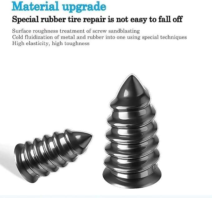 Tire Repair Kit - Permanent Tire Puncture Repair for Car, SUV & Truck, 2 Sizes Professional Radial Tire Plugs Kit, No Need to Take Tire Off, Emergency Flat Tire Fix for On The Road (80pcs)