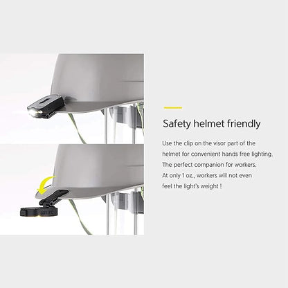 Claymore Capon 40B Black Clip-On Cap Light – USB-C Rechargeable 230LM LED Headlamp | 3 Light Modes 180° Adjustable Beam IP54 Water Resistant Up to 12 Hrs Runtime for Camping, Running, Outdoor