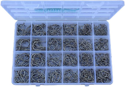 Fishing Hooks Freshwater Saltwater Fish Hooks Bulk Fishing Hooks Set Worm Catfish Hooks Fish Gear Equipment Supplies