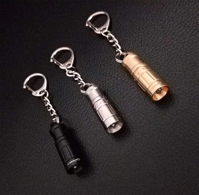 e1 Smallest Keychain Flashlight Micro Tiny Mini Keychain Light Long-Lasting Safety Light for Everyday Carry Emergencies Outdoor Dog Walking Hiking Camping Nice Gift for Parents Kids