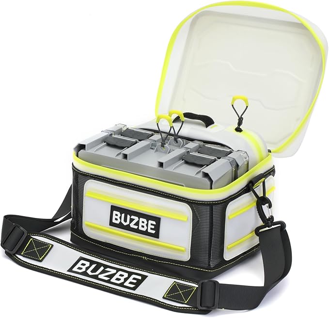 BUZBE Swarm Breeze 15 - Breathable Modular Tackle Bag with Basic Boxes and Quik Qube Breeze