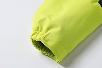 MGEOY Boys Girls Rain Jackets Lightweight Waterproof Hooded Raincoats Windbreakers for Kids 4-14Y