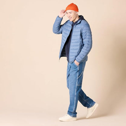 Amazon Essentials Men's Packable Lightweight Water-Resistant Puffer Jacket (Available in Big & Tall)