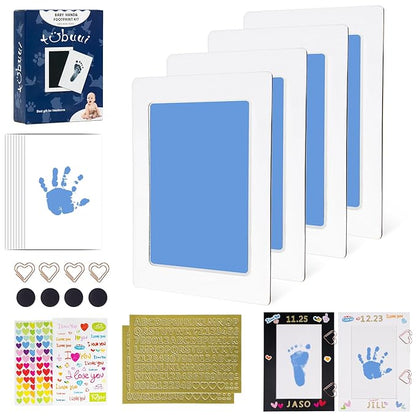 Inkless Baby Hand and Footprint Kit,Clean Touch Ink Pad for Baby Footprint Kit,No Mess Dog Paw Print Kit,DIY Footprint Ink for Baby Keepsake Gifts for Boys and Girls