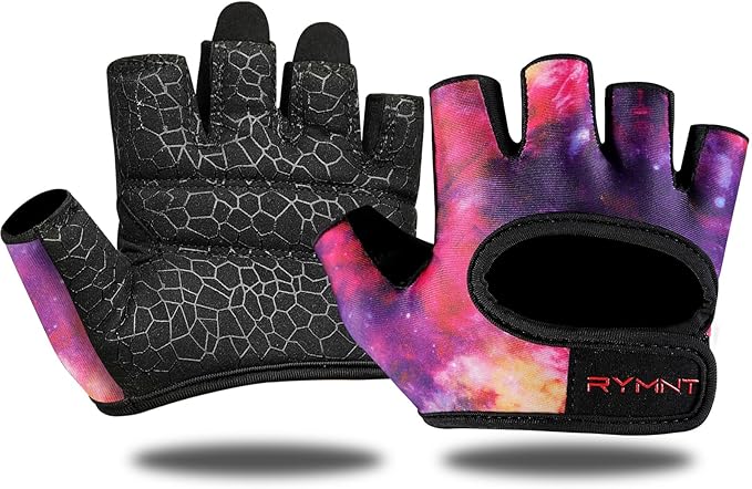 Minimal Weight Lifting Gloves,Short Micro Workout Gloves Grip Pads with Full Palm Protection & Extra Grip for Men Women Weightlifting,Gym,Exercise Training